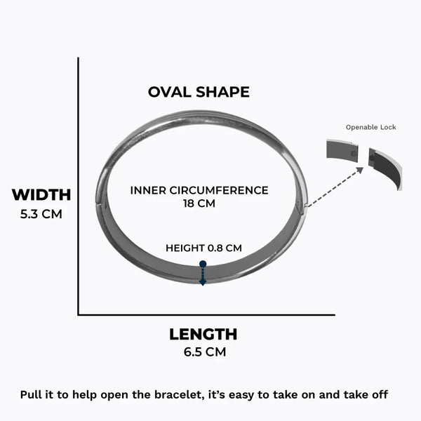 Bold Stainless Steel Engraved Men's Bangle Bracelet