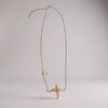 Stylish Gold Heartbeat Necklace – Minimalist Pendant Chain For Women