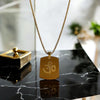 Om & Trishul Spiritual Pendant Chain – Premium Gold-Tone