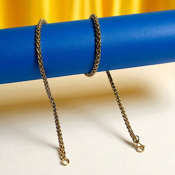 Classic Gold-Tone Stainless Steel Chain Necklace – Durable & Stylish for Men & Women