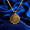Gold-Plated Hanuman Ji Pendant Necklace – Devotional Chain for Men