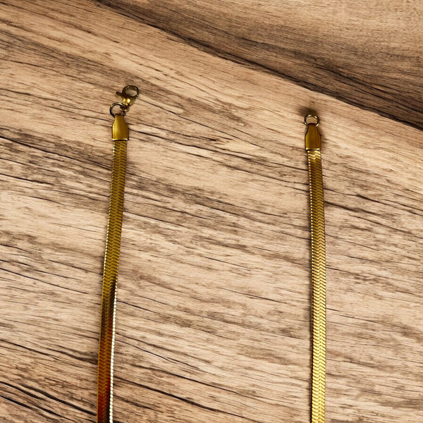 Trendy Gold Plated Snake Chain Necklace For Men – Fashion Jewelry for Party & Casual Wear