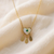 Aurora Pearl Drop Gold Plated Pendant Necklace For Women