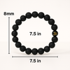 Om Black Lava Bead Stone Bracelet For Men