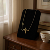 Stylish Gold Heartbeat Necklace – Minimalist Pendant Chain For Women