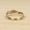 Premium Gold Finish Modern Bracelet with Dual Band & Stone Highlights For Women