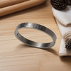Bold Stainless Steel Engraved Men's Bangle Bracelet