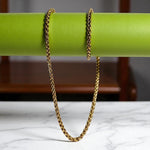 Classic Gold-Tone Stainless Steel Chain Necklace – Durable & Stylish for Men & Women