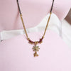 Daily Wear Mangalsutra with Elegant Floral Pendant & Gold-Tone Finish