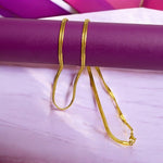 Trendy Gold Plated Snake Chain Necklace For Men – Fashion Jewelry for Party & Casual Wear