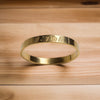 Divine Ram Gold-Tone Engraved Bracelet For Men's